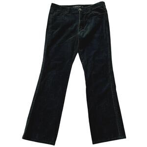 Calvin Klein women’s Corduroy straight leg gothic grunge preppy black plants 12